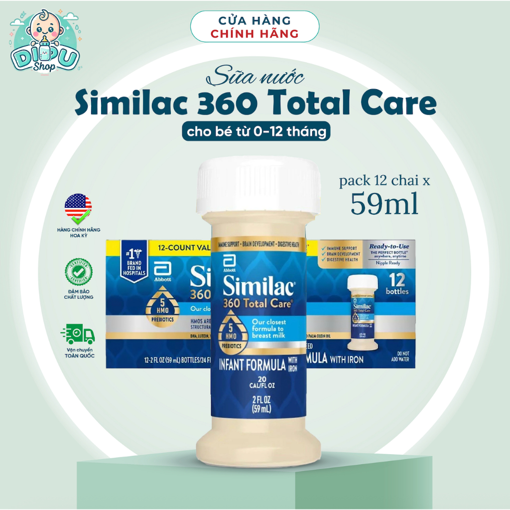 [DATE 2026] Sữa nước SIMILAC 360 0-12 pack 12