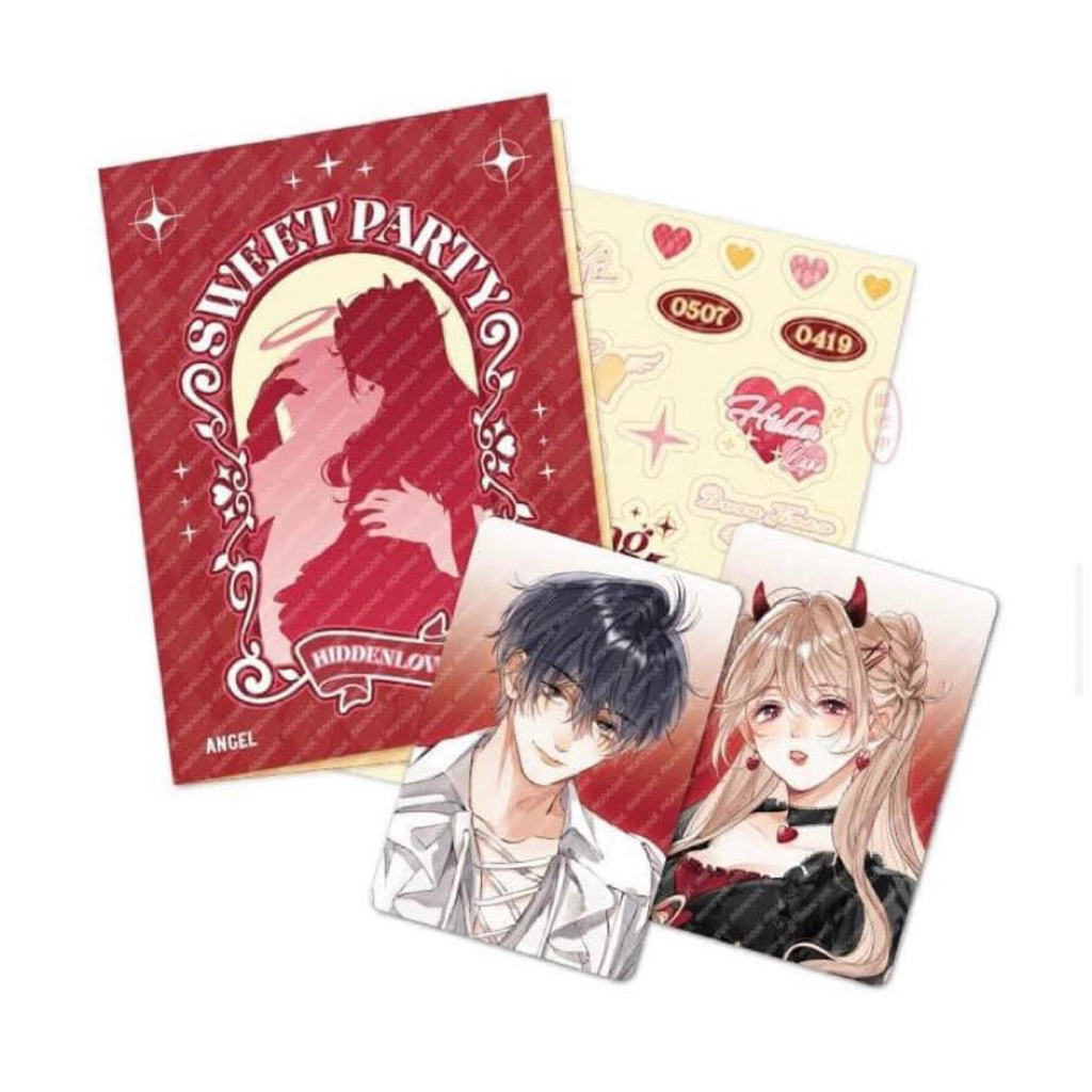 [CHÍNH HÃNG] SET CẶP CARD STICKER VỤNG TRỘM KHÔNG THỂ GIẤU TRANG TRĨ ĐOÀN GIA HỨA HIDDEN LOVE