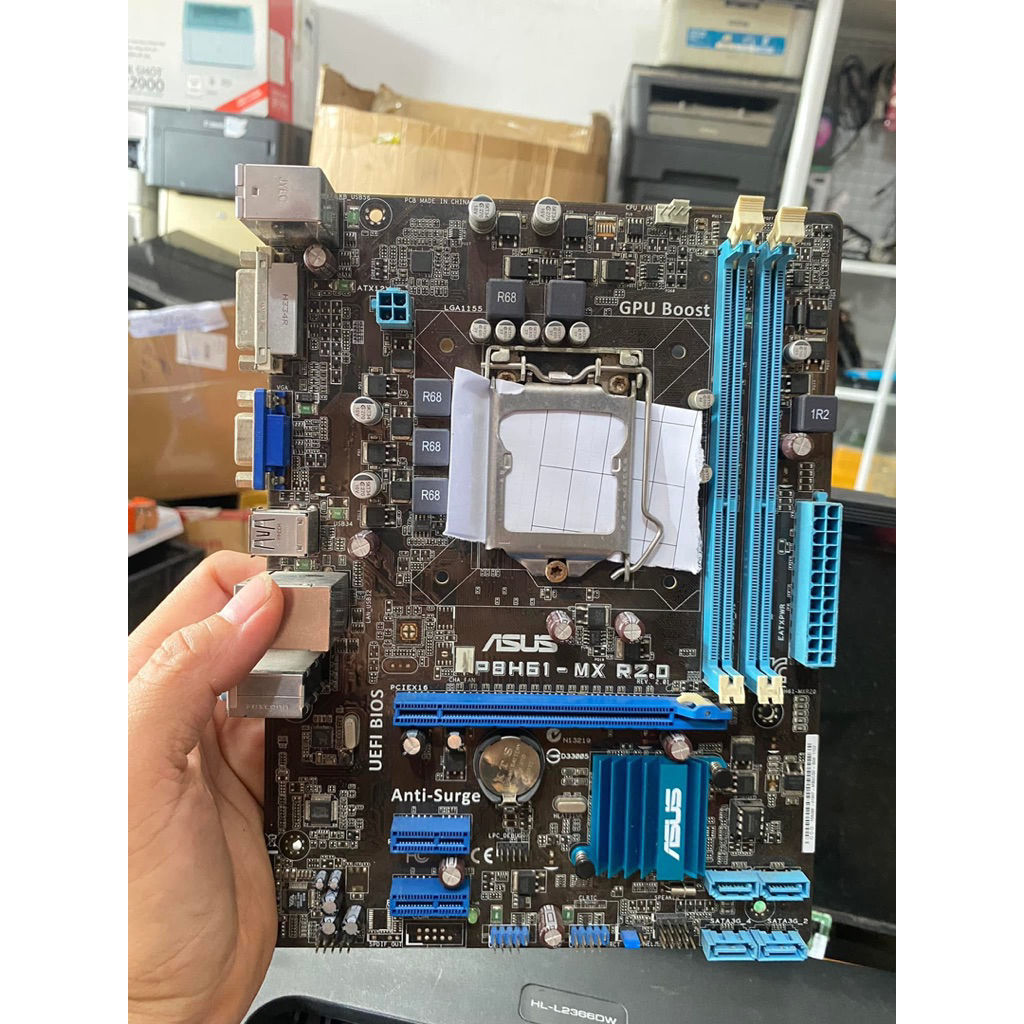 MAINBOARD ASUS P8H61-M PLUS R2.0 - Main H61 zin chính hãng
