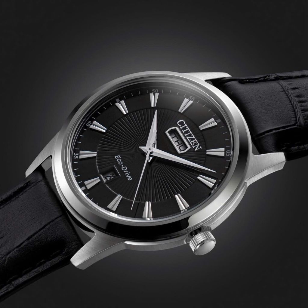 [Chính Hãng 100%] Đồng Hồ Nam Citizen AW0100-27E (0100) Máy Eco-Driver (Pin) Kính Cứng Siz 40mm Dây 