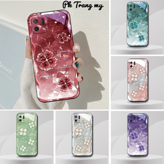 Ốp lưng Oppo A16, A16k in hình hoa xinh, cỏ bốn lá kim cương dành cho nữ