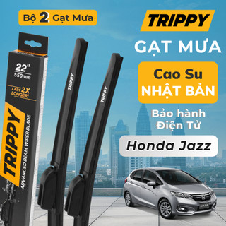 Cặp Gạt mưa Honda JAZZ - Lưỡi gạt Nhật Bản nhập khẩu - Chính hãng TRIPPY - Bảo hành điện tử - Gạt mưa JAZZ