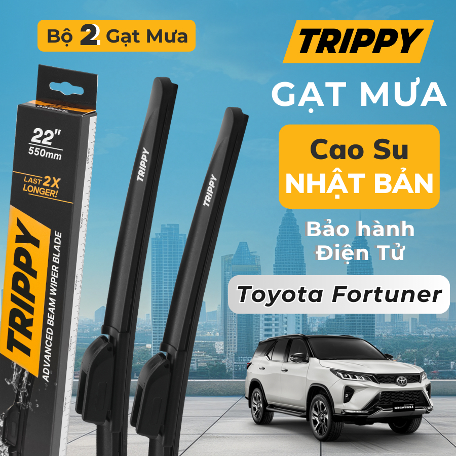 Cặp Gạt mưa TRIPPY cho Toyota Fortuner