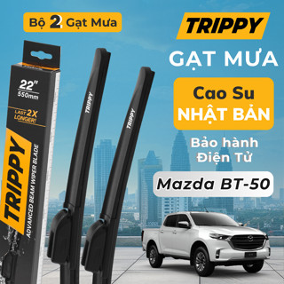  Cặp Gạt mưa Mazda BT50 - Lưỡi gạt Nhật Bản nhập khẩu - Chính hãng TRIPPY - Bảo hành điện tử - Gạt mưa BT50 