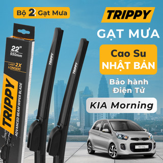  Cặp Gạt mưa KIA Morning - Lưỡi gạt Nhật Bản nhập khẩu - Chính hãng TRIPPY Bảo hành điện tử - Gạt mưa Morning 