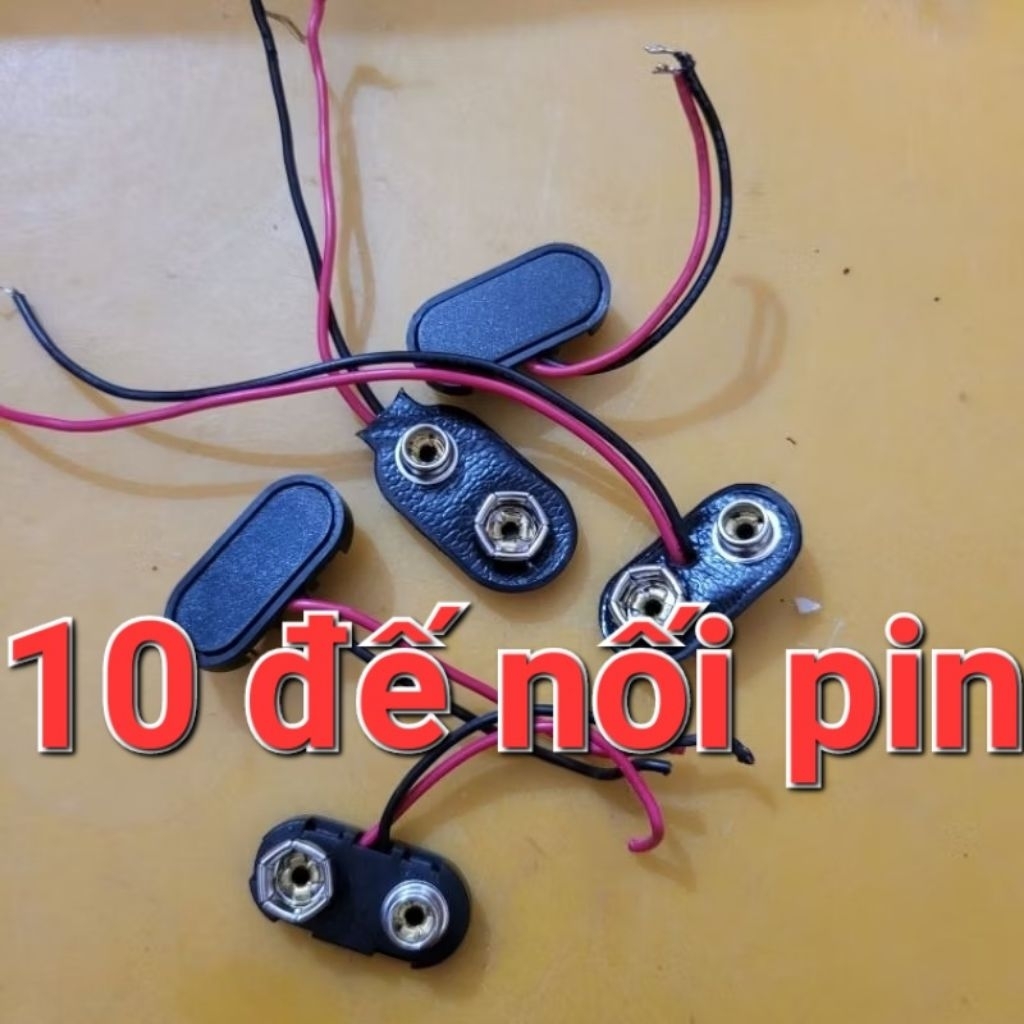 10 đầu nối pin 9v tồn kho