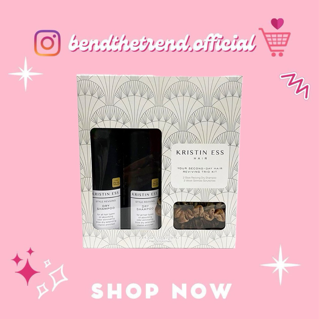 [AUTH-ĐỦ BILL] BỘ GỘI KHÔ KÈM SCRUNCHIES KRISTIN ESS HAIR