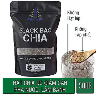 Hạt chia úc túi đen date 2028