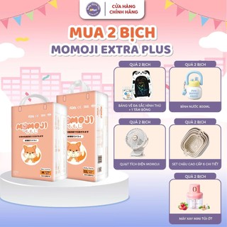   Tặng Quà  Combo 2 bịch Tã Bỉm Momoji EXTRA Plus Siêu thấm hút NB64 S60 M56 L54 XL50 XXL48 