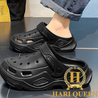 Dép Sục Nam Đế Cao Lỗ Thoang Khí Đi Mưa Đi Biển HARIQUEEN - Dép Sandal Nam Đế Cao Chất Liệu EVA Cao Cấp Mềm Nhẹ Êm