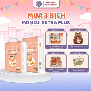   Tặng Quà  Combo 3 bịch Tã Bỉm Momoji EXTRA Plus Siêu thấm hút NB64 S60 M56 L54 XL50 XXL48 