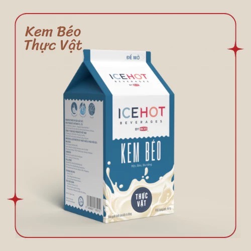 kem béo thực vật icehot