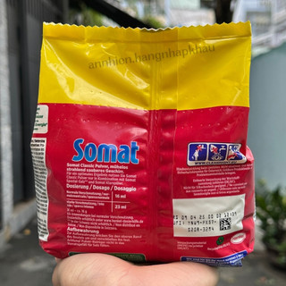 Combo 2 bịch bột rửa chén Somat Classic Pulver 960g dùng cho máy rửa chén bát