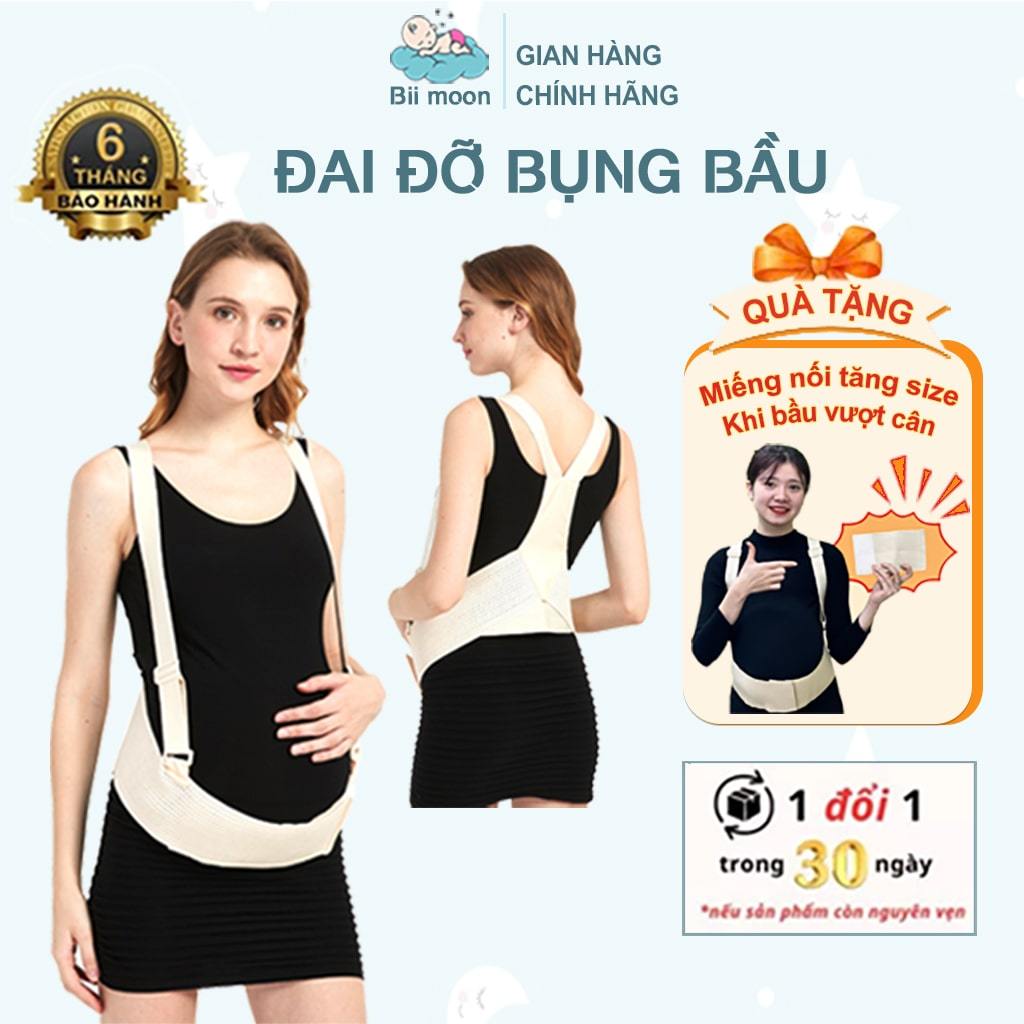 Đai Đỡ Bụng Bầu Bii_Moon Giảm Đau Lưng, Đau Hông Giúp Mẹ Bầu Đi Lại Thoải Mái, Bảo Vệ Thai Nhi