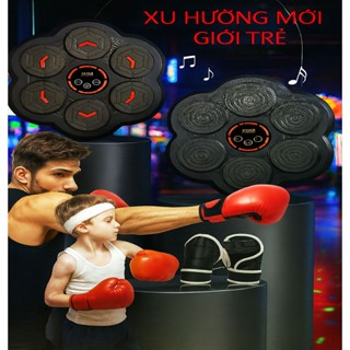 Máy tập đấm boxing đấm bốc treo tường đèn lep theo nhịp nhạc qua loa bluetooth, BẢO HÀNH 36 THÁNG