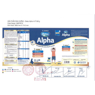 Sữa bột Vinamilk Dielac Alpha 4 900g