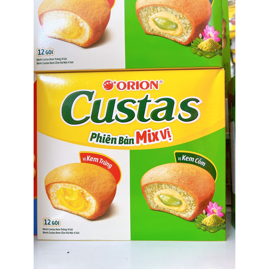 Bánh Trứng Custas Orion Nhân Kem 282g