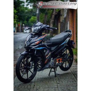 Tem rời Exciter 135 Chất liệu 3 lớp Cao cấp màu xanh đen