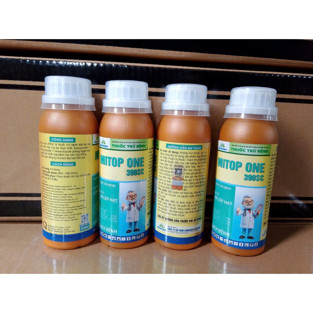 { FREESHIP TOÀN QUỐC}- [1 THÙNG x 40 CHAI]- MITOP ONE 390SC – Đặc trị lem lép hạt, đạo ôn, đốm lá 🌾