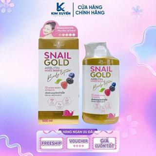Sữa dưỡng thể body SNAIL GOLD Arbutin Mix Berry Body Lotion PRECIOUS SKIN 500ML - Thái Lan