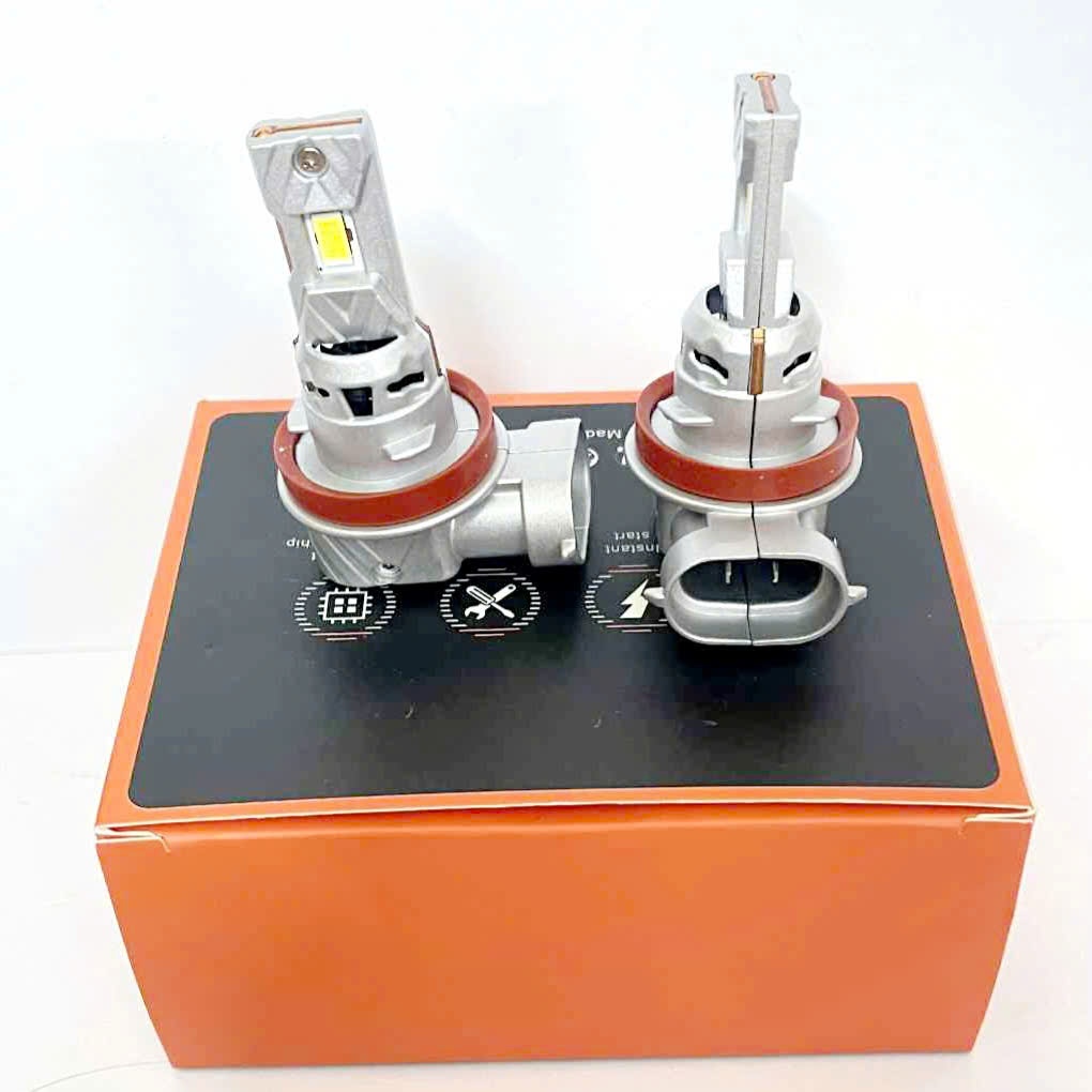 Đèn led oto cao cấp siêu sáng  H8, H9, H11, H16. Ánh sáng vàng  . Điện áp 12v