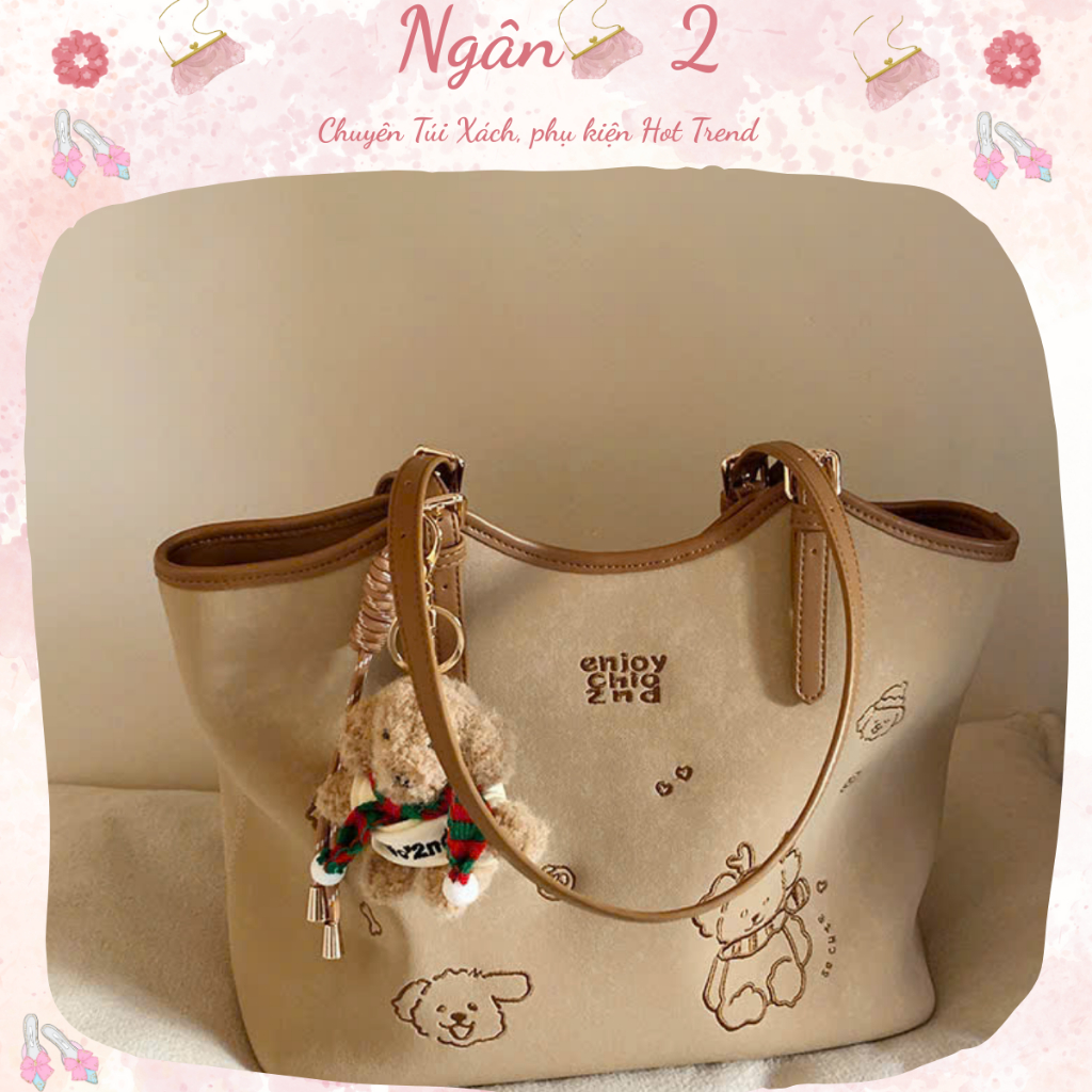 HS071# Túi Chio'2nd Tote hình gấu
