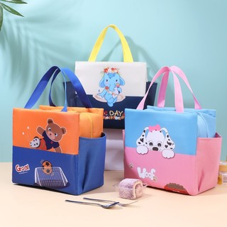  Túi đựng hộp cơm giữ nhiệt có ngăn bên hông hình thú siêu cute BAG U TCOMTHU6 