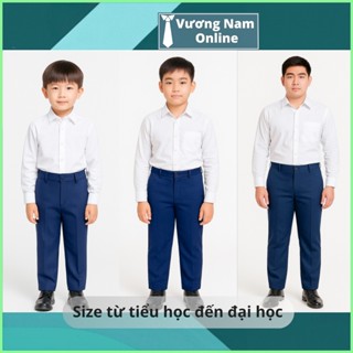 Quần học sinh nam cấp 2 3 chất KAKI loại dày tốt form chuẩn đẹp cao cấp may kỷ VNO140
