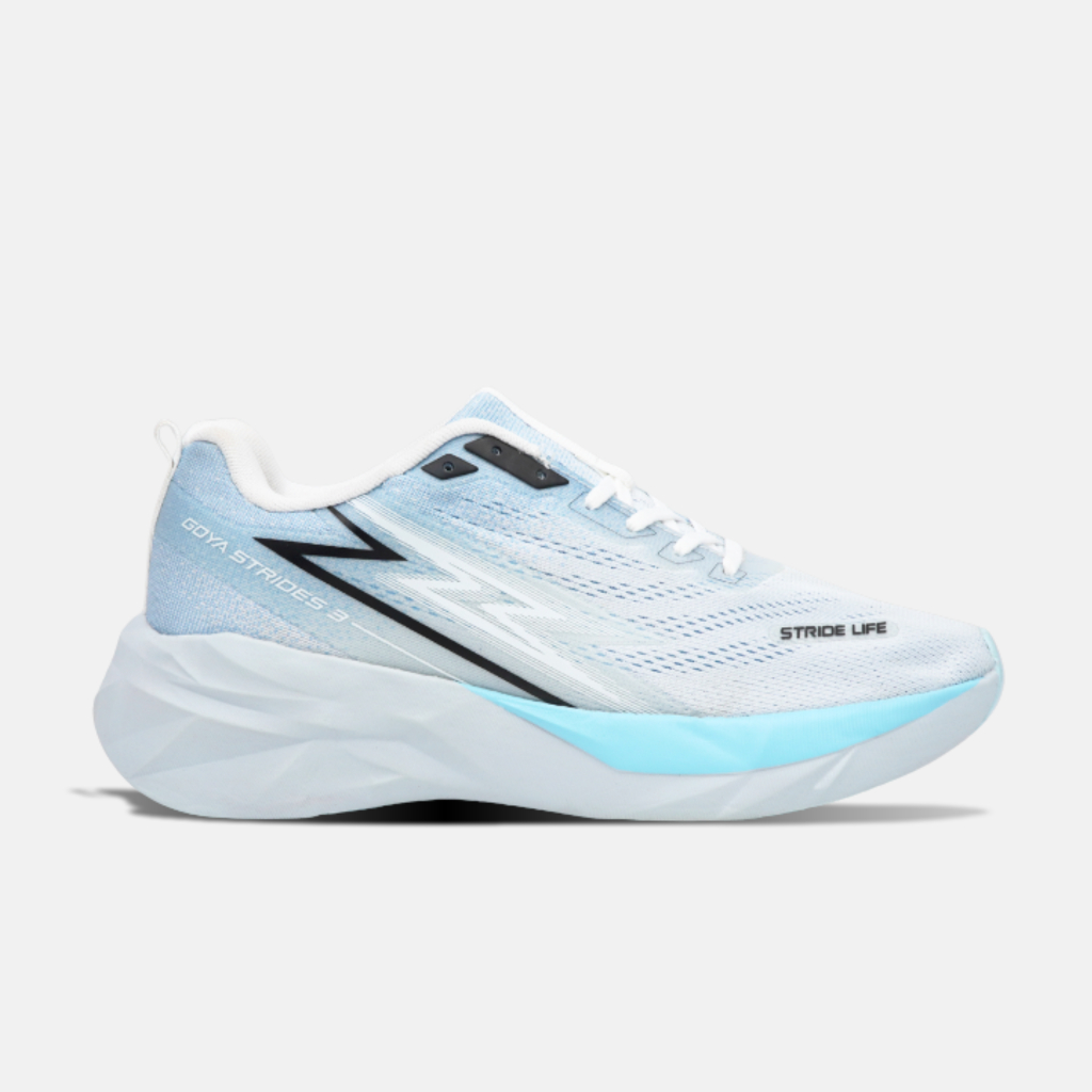 Giày chạy bộ GOYA STRIDES 3 Trắng Thiên Thanh