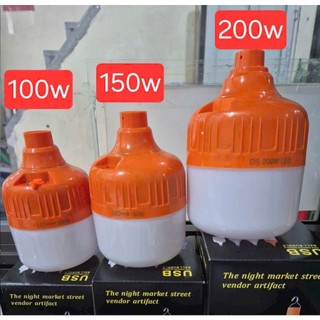 bóng đèn tích điện công suất 100w, 150w, 200w, tiết kiệm điện, an toàn khi sử dụng