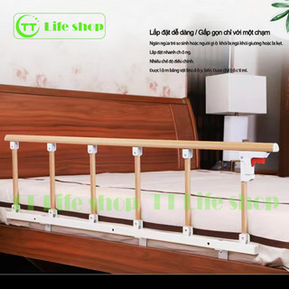 Thanh chắn giường cho người già và trẻ em, thiết bị hỗ trợ bên hông, thanh ngang và tay vịn giường gấp