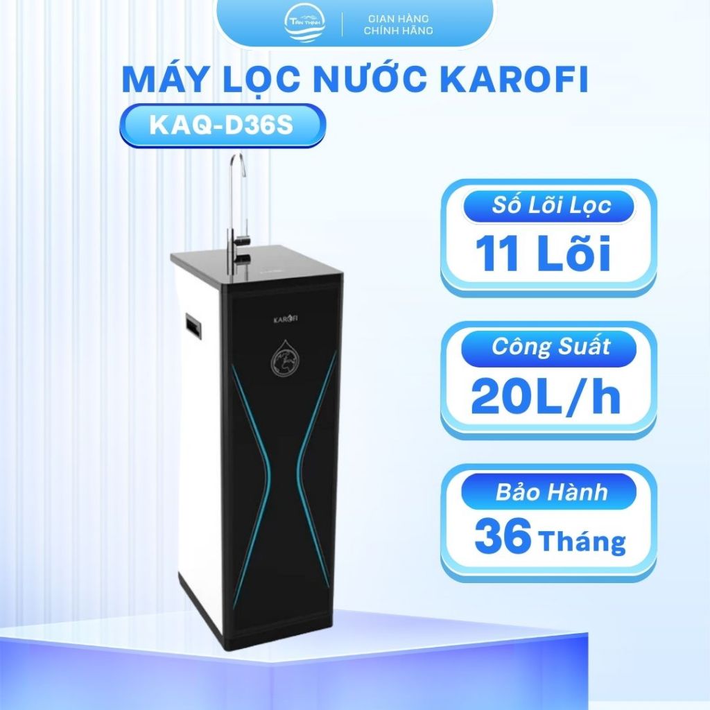 Máy Lọc Nước Karofi KAQ-D36S Purifim 50 GPD (Mỹ) – Lọc Sạch Hiệu Quả, Bảo Hành 36 Tháng