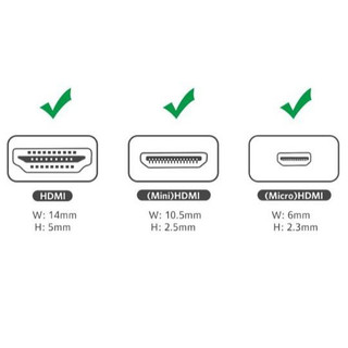 Đầu chuyển đổi HDMI sang Mini / Micro HDMI hỗ trợ 4K 8K 60hz cho máy tính xách tay camera HDTV máy quay phim