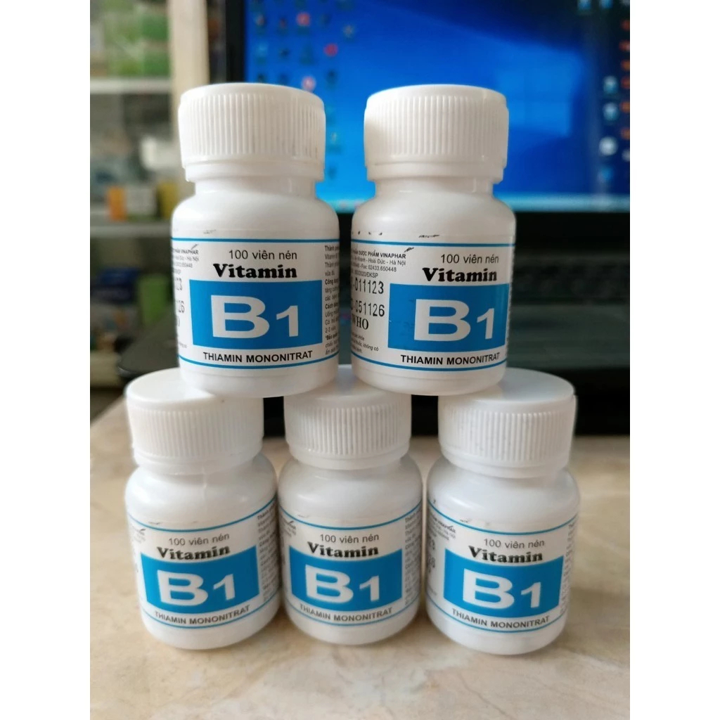 Vitamin B1 Viên Màu Trắng (Lọ 2000, 100 viên)-CÔNG TY DP VINAPHAR