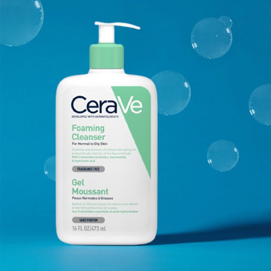 Sữa rửa mặt cerave dành cho da dầu và da thường chính hãng dung tích 236ml | BigBuy360 - bigbuy360.vn