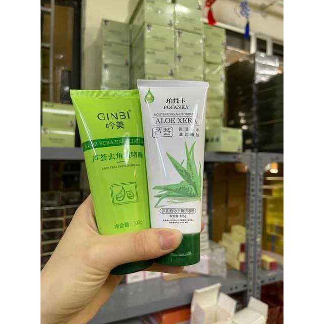 Gel ALOE XERA tẩy da chết phục hồi độ Mịn Màng, Hỗ Trợ Làm Sạch Bã Nhờn