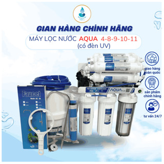 Máy lọc nước RO không vỏ tủ AQUA PLUS 4 8 9 10 cấp lọc, lắp gầm bếp chính hãng AQUA PLUS