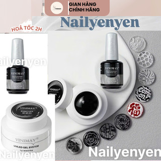  sơn gel tạo ren lưới Gel top dập tạo hiệu ứng loang VINIMAY chính hãng 15ml 