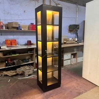 Tủ kính trưng bày túi xách, nước hoa, mô hình, có chạy led, gỗ MDF CPX-TTB02