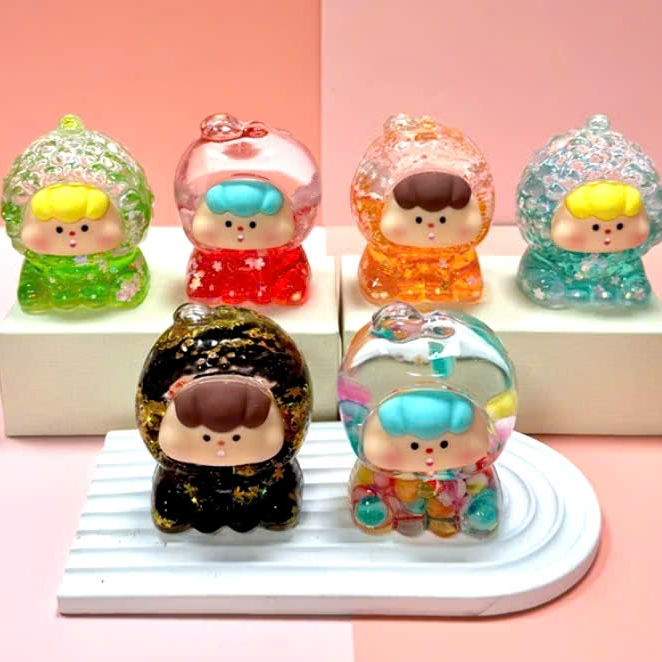 Mô Hình Labubu Nước, Thỏ Nước Moi Nước Charm Nước  Dùng Làm Decor Trang Trí SIZE LỚNN