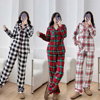 Bộ Pijama nam nữ kẻ caro xuất xịn