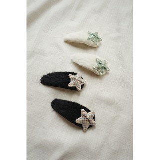 Kẹp mái nữ bông len hình ngôi sao Star hairpins Helen Studio