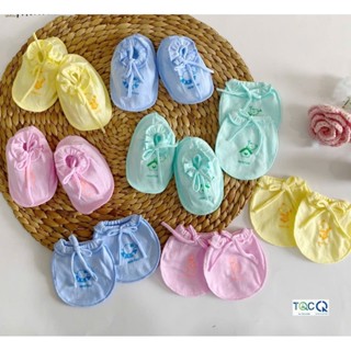 5 Bộ Bao Tay, Bao Chân Buộc Dây Cho Bé Sơ Sinh - Minh Hoàng
