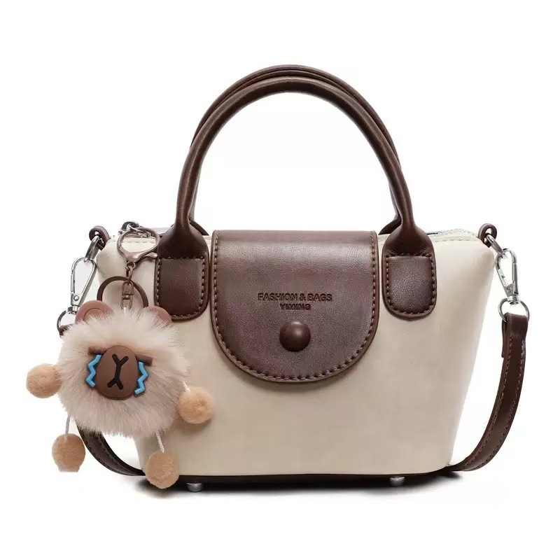 [Tặng Charm Gấu]Túi Xách Nữ Dáng Hộp "Luxe Pearl"   – Khóa Cài Kim Loại CUN255 | BigBuy360 - bigbuy360.vn