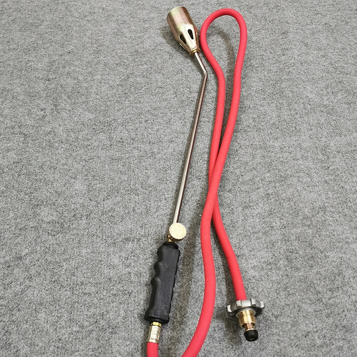 Đèn khò ga công nghiệp cán dài 60cm ống lửa Φ50mm ép sẵn dây