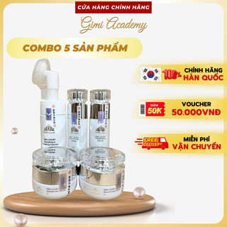  Gimi Luxury :  Không Hộp   Combo 5 Sản Phẩm  Kem Nám,Tàn Nhan Trắng da GiMi Luxury Hàn Quốc Sữa rửa mặt Cọ   Mẫu cũ   
