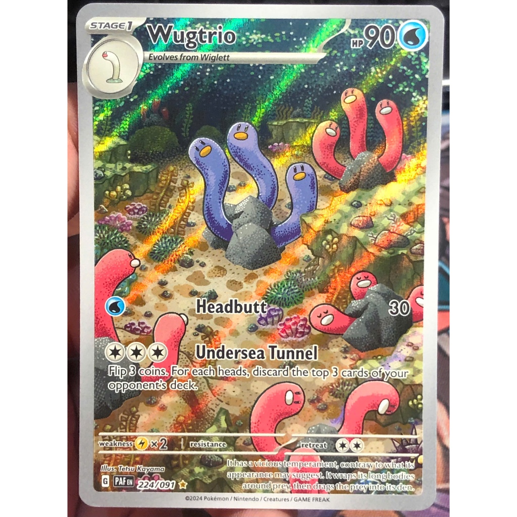 [KW2 Pokemon] [EN] Thẻ Wugtrio - 224/091 - Illustration Rare