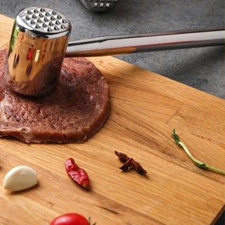  Búa đập thịt 2 đầu không gỉ  inox 304 gang  cao cấp 