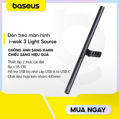 Đèn treo màn hình máy tính Baseus i-wok 3 Series Asymmetric Light Source Magnetic