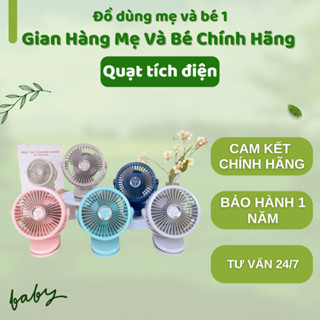  Quạt tích điện Honper mini cầm tay để bàn kẹp xe đẩy cho bé - Dung lượng pin 10.000 mAh 